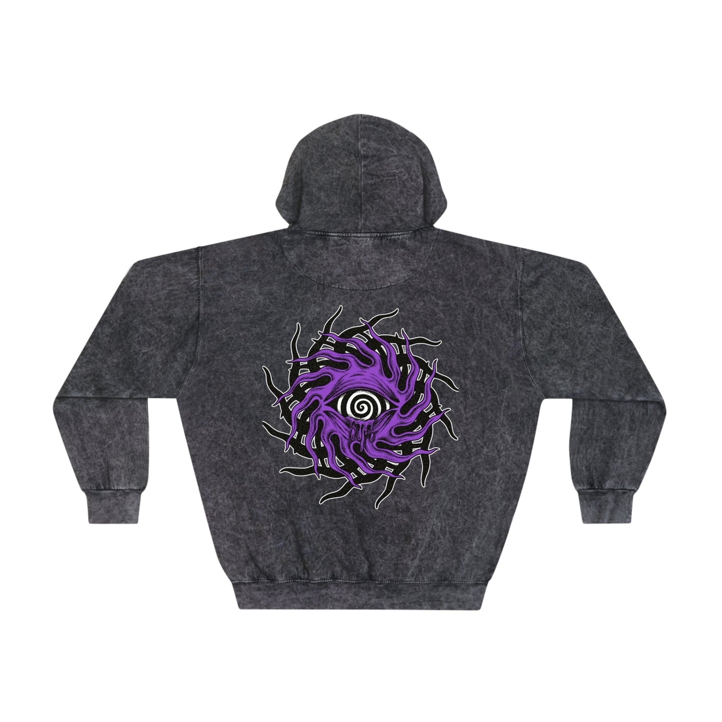 ABSTRX Blood Shot Eyes Hoodie "ABSTRX A" Print (Purple)